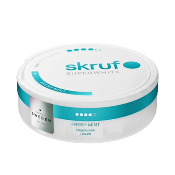 Skruf Superwhite No.60 Fresh Mint Mini 8mg - Bild 5